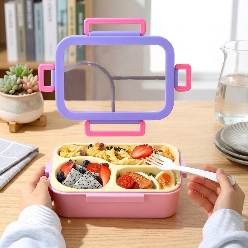 Meal Prep Recipes - Roestvrijstalen Bento/Box met 3 compartimenten, lekvrije