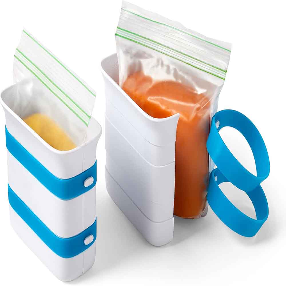 Meal Prep Fit - Vriesblokjesvormer voor diepvriesvoedsel, maaltijdvoorbereidingszak voor het