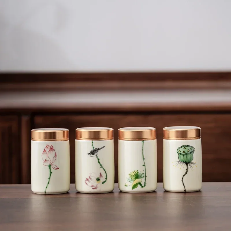 Meal Prep Jar - 4 STKS/PARTIJ Boutique keramiek Theebus Medicinale