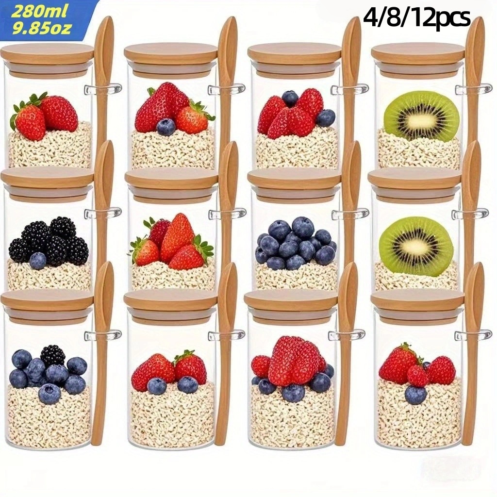4/8/12 stuks, ontbijtbakjes va - Meal Prep Jar recensie en prijs