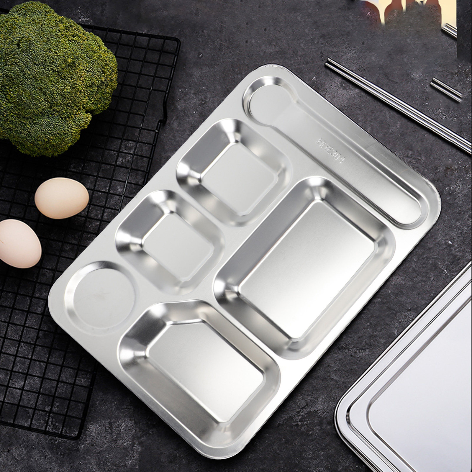 1 stuk, zilverkleurige lunchba - Meal Prep Container recensie en prijs