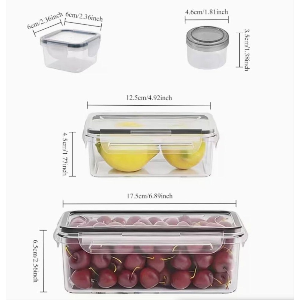 4-delige transparante voedselb - Meal Prep Jar recensie en prijs
