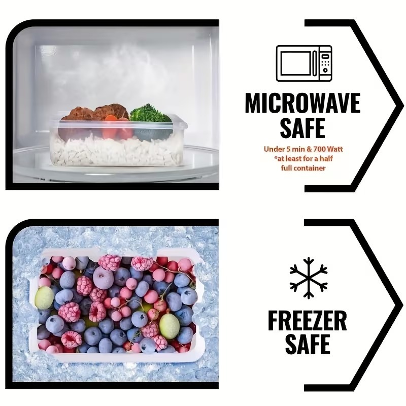 4-delige transparante voedselb - Meal Prep Jar recensie en prijs