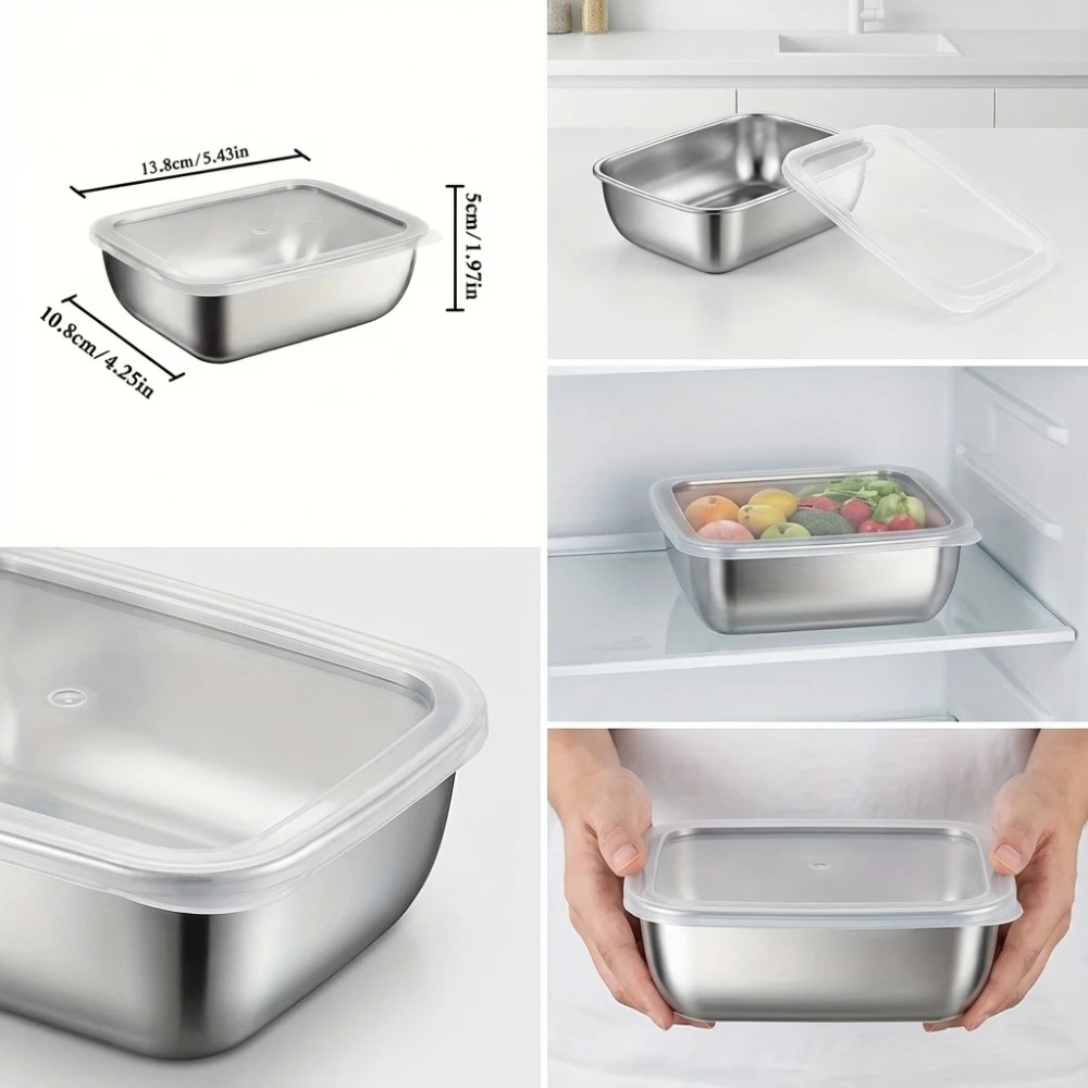 6 stuks roestvrijstalen voedse - Meal Prep Container recensie en prijs