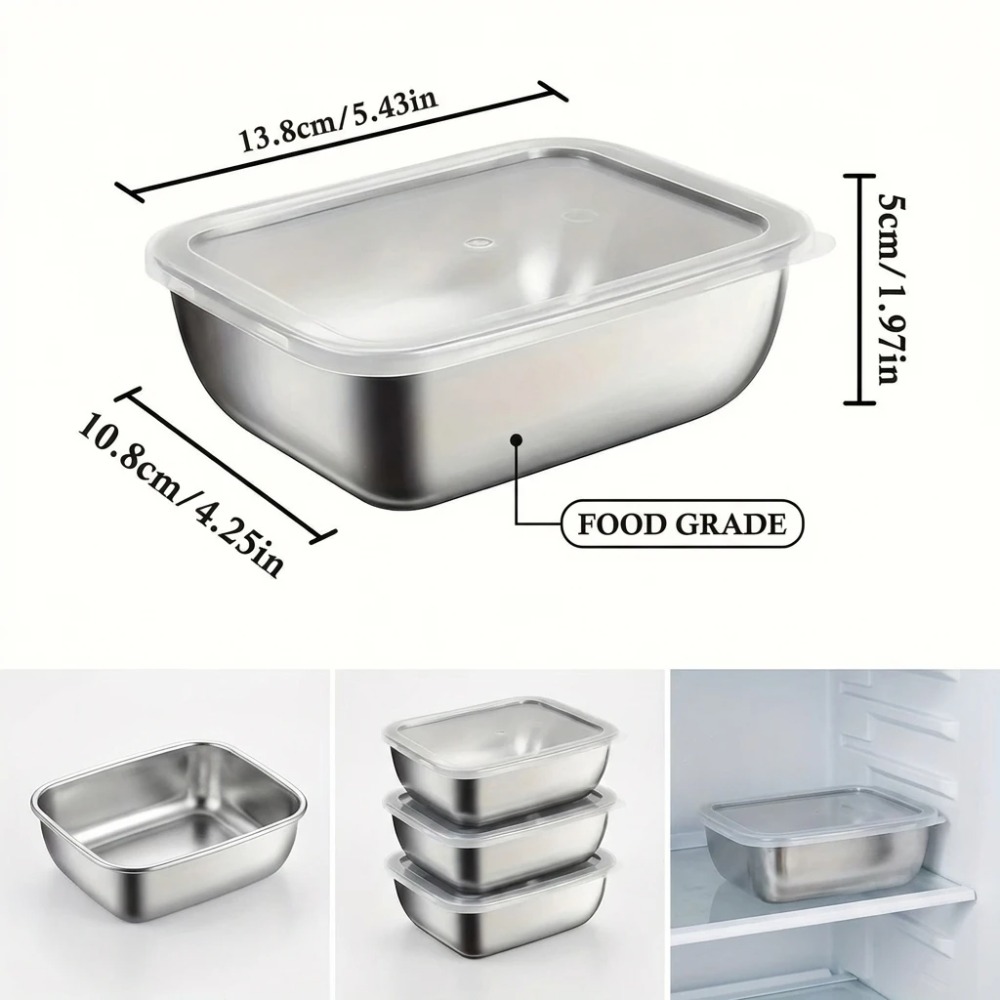 6 stuks roestvrijstalen voedse - Meal Prep Container recensie en prijs