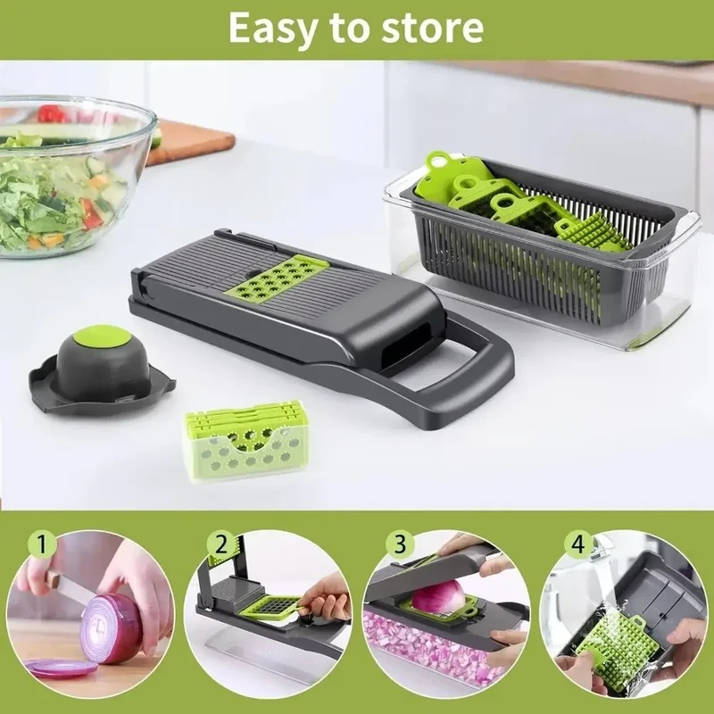 16-in-1 groentesnijder, -schaa - Meal Prep Recipes recensie en prijs