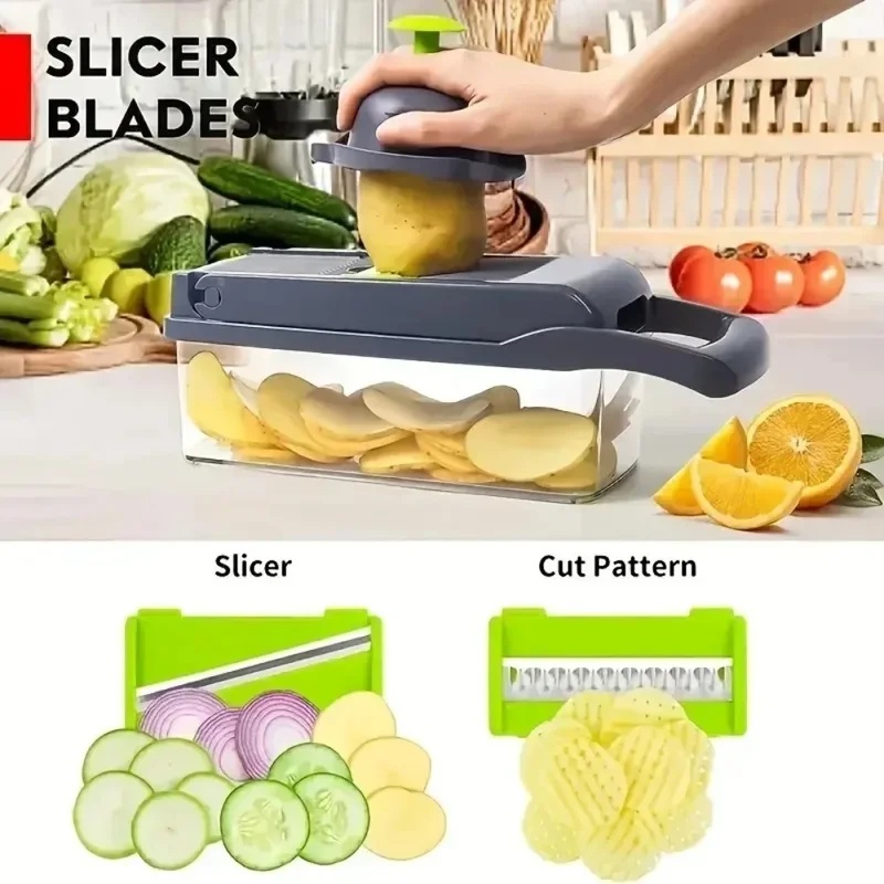 16-in-1 groentesnijder, -schaa - Meal Prep Recipes recensie en prijs