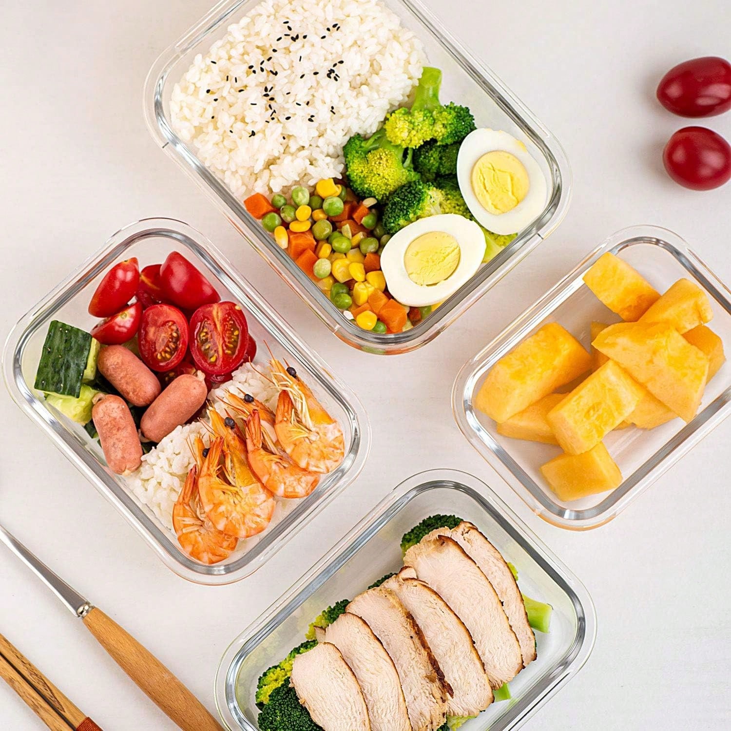 10-delige set glazen voedselvo - Meal Prep Container recensie en prijs