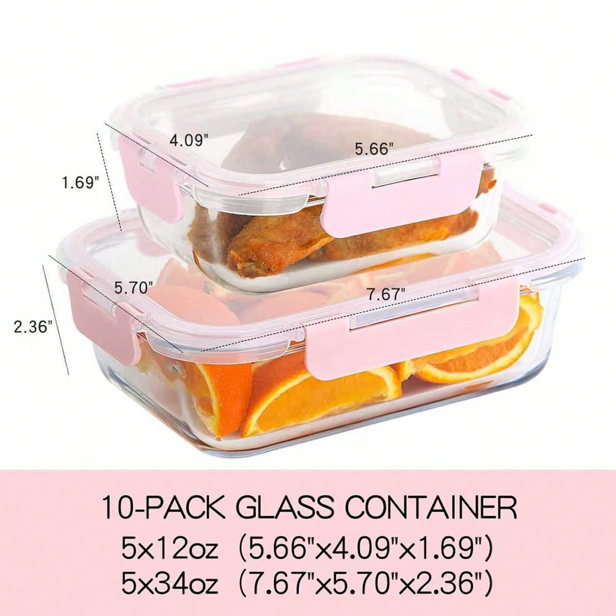 10-delige set glazen voedselvo - Meal Prep Container recensie en prijs